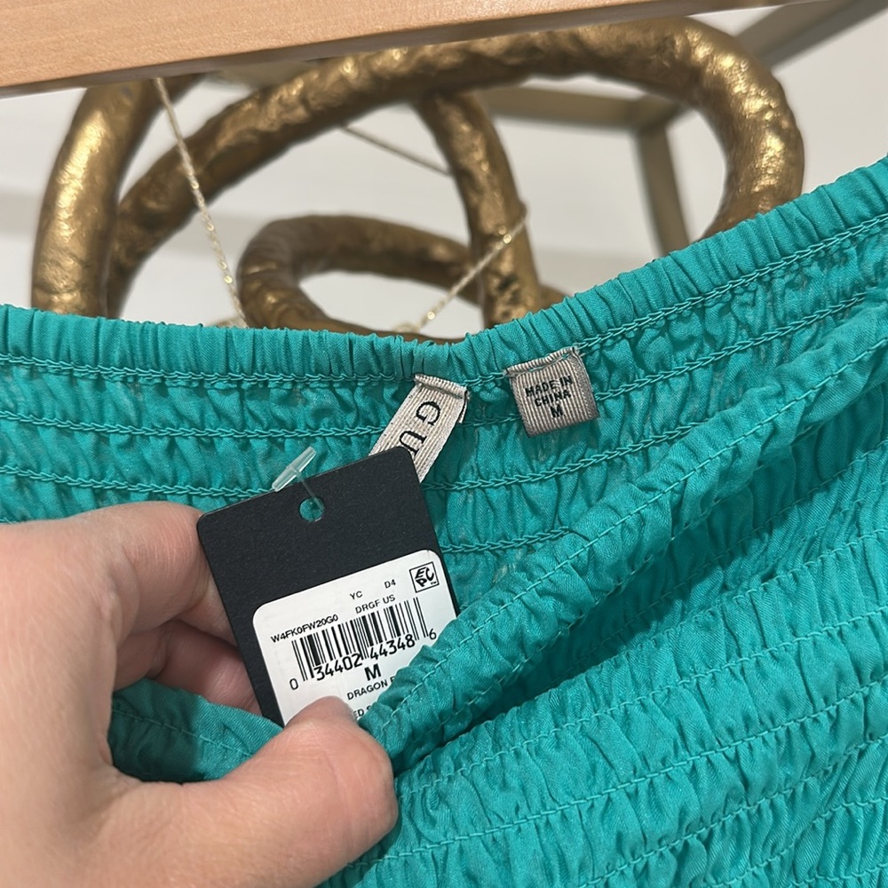 Guess Silk Teal Chiffon Maxi Dress - Picture 6 of 7